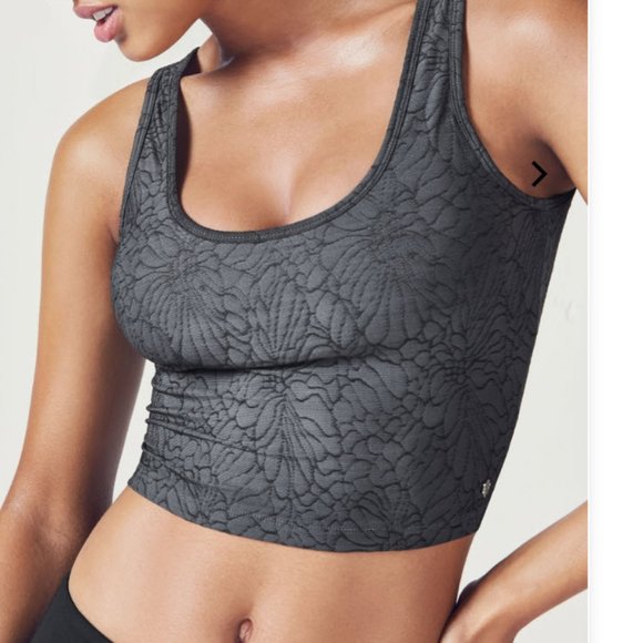 Fabletics Tops - Fabletics Black and grey Midi Tank EUC Size L